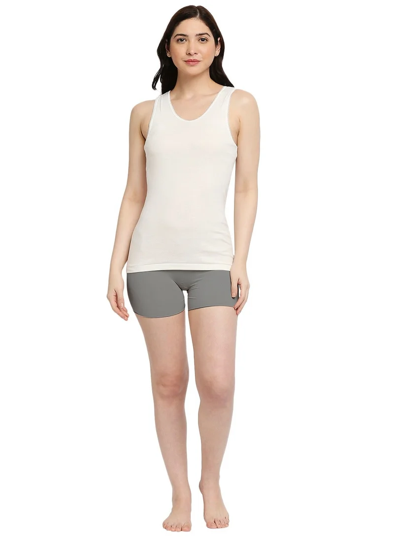 BYC WOMEN'S COTTON VEST (PACK OF 3) - IVORY